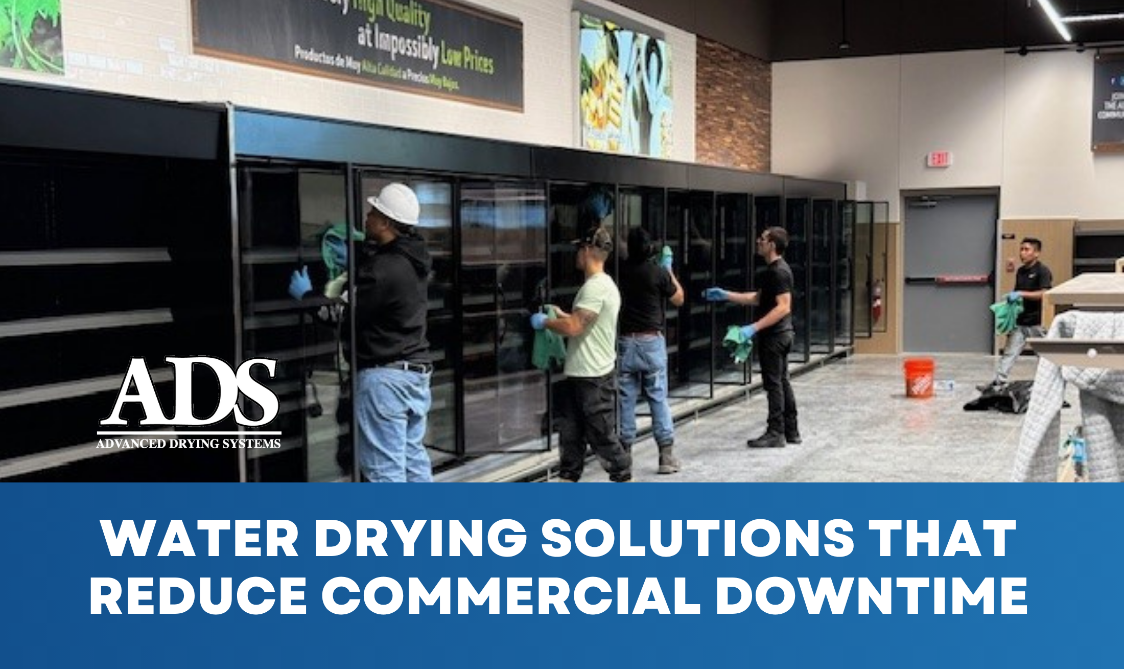 Commercial Water Drying & Mold Control That Keeps Your Business Running